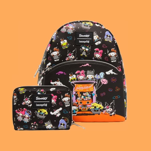 Loungefly Handbags - Loungefly Hello Kitty And Friends Halloween Costumes Mini Backpack & Wallet